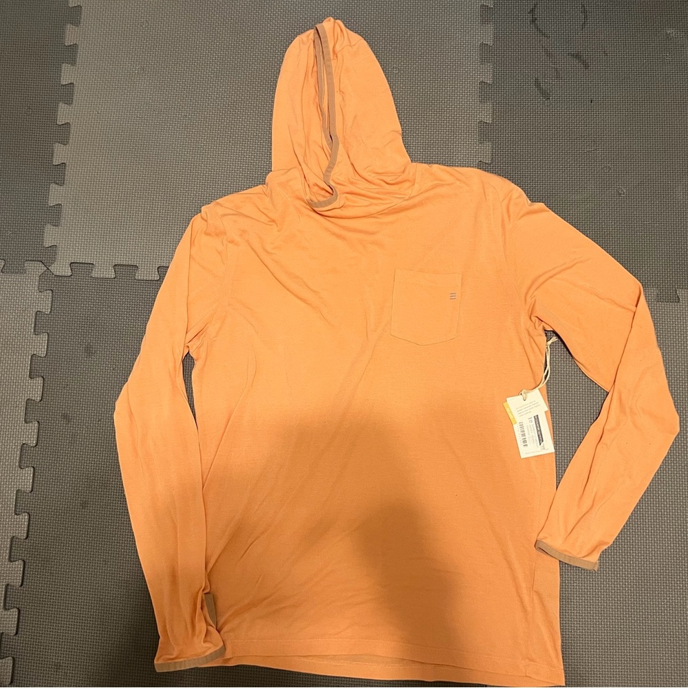 GUC Men’s Free Fly Bamboo Lightweight Hoodie Large Tropic Orange